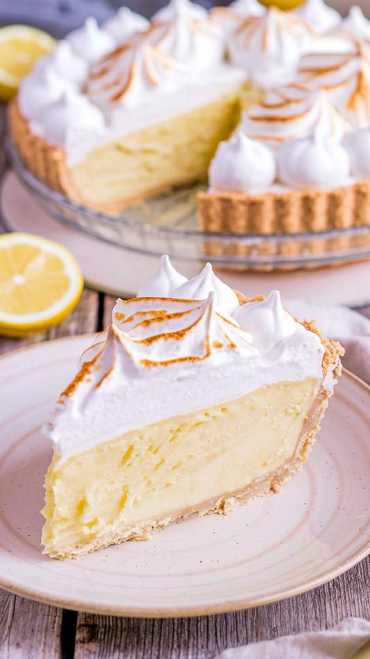 Lemon Icebox Cake on a Plate