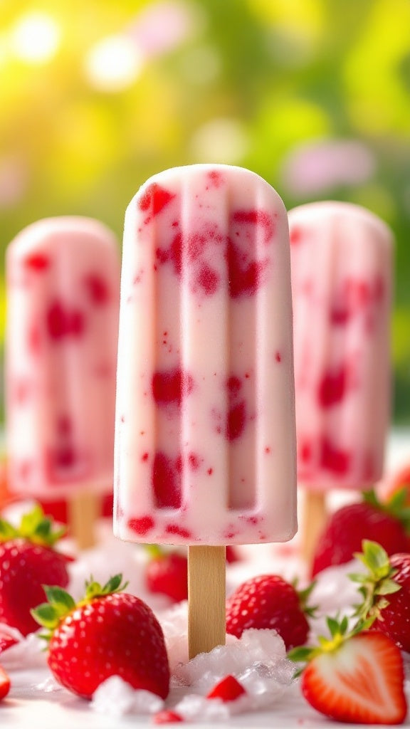 Strawberry Yogurt Pops